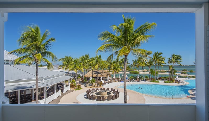 Hawks Cay Resort - Water view from the balcony